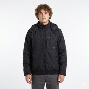 Aqua Lung Men’s Insulated Convertible Jacket Dive Dry Glacier MK2 Black L